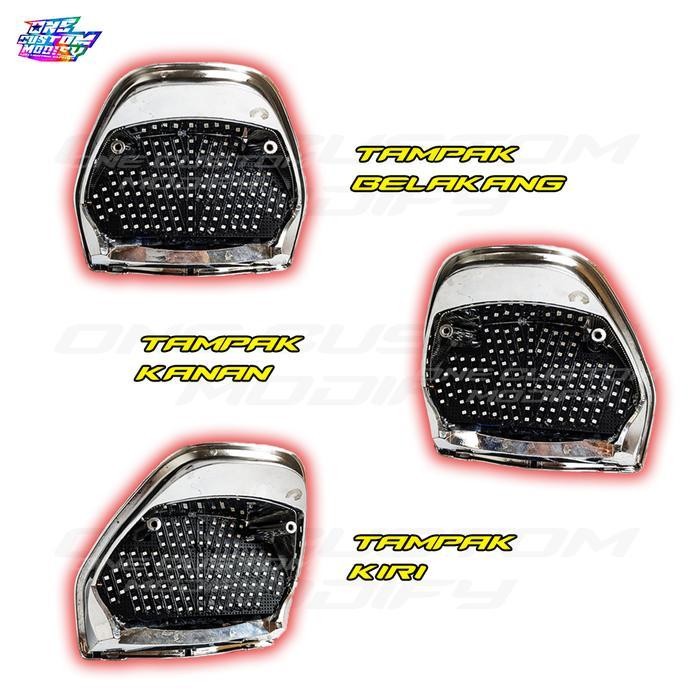 Stoplamp Running Cb150 Verza Lampu Rem Led Belakang 8 & 10 Mode Variasi Motor One Custom Modify Orig