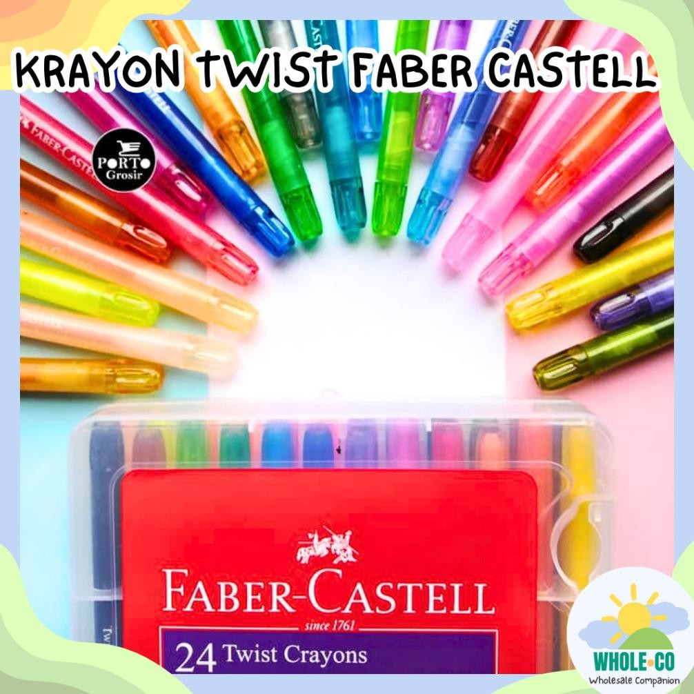 

Krayon Twist Faber Castell 1 Set isi 24 Pcs Premium Crayon Putar Lucu Unik Termurah Grosir Cod AST
