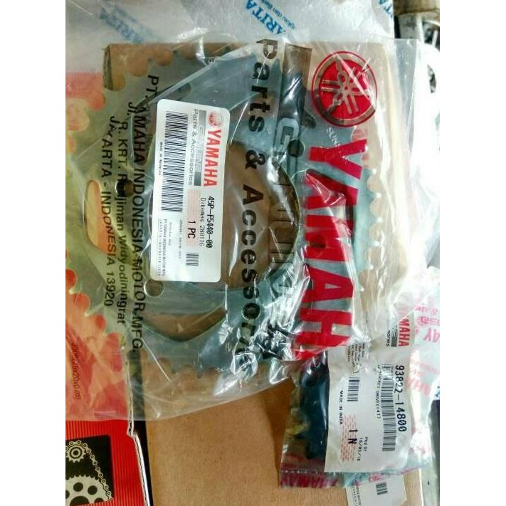 GIR SET YAMAHA BYSON ORINAL 100% / Rantai Gir satu set YAMAHA BYSON