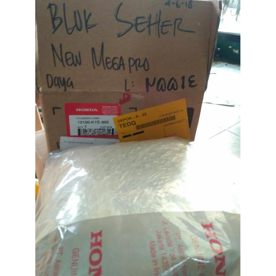 Block blok seher mesin NEW MEGAPRO VERZA orinal asli KYE