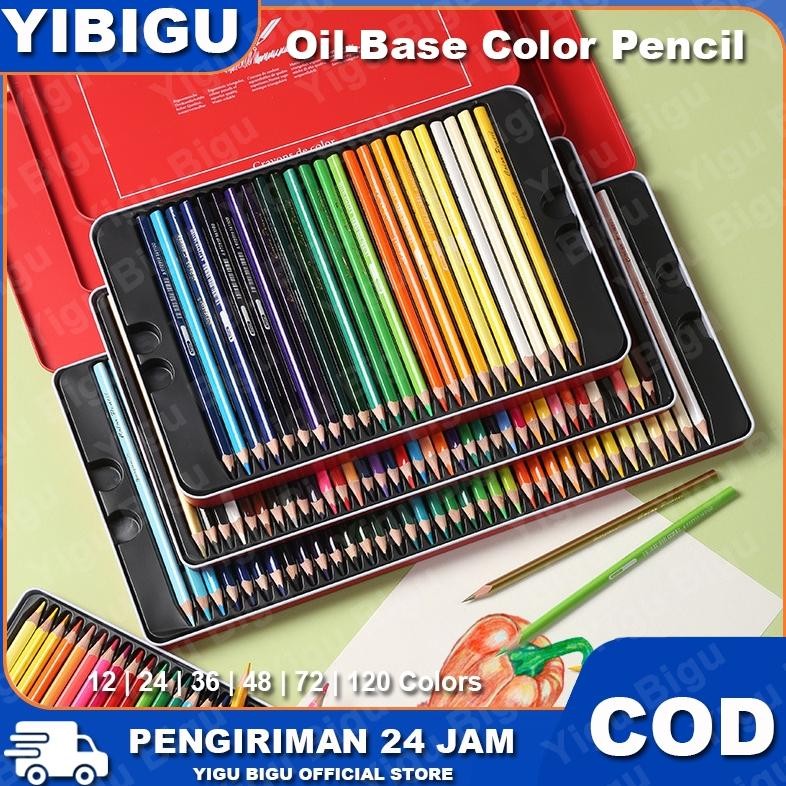 

Oil Pensil Warna 12/24/36/48/72/120 Warna Set Pensil Berwarna AST