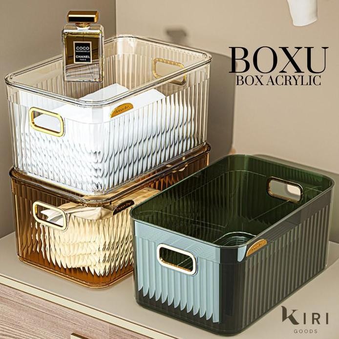 

Terlaris KiriBoxu Storage Acrylic Organizer Kotak Penyimpanan Skincare Baju Make Up Botol Rak Penyimpanan