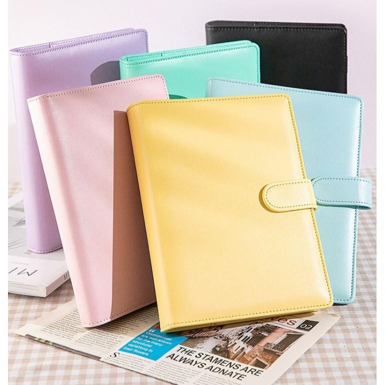 

Binder Kulit A5 Polos 6 Ring Binder Tabungan Binder Keuangan Binder Macaron AST