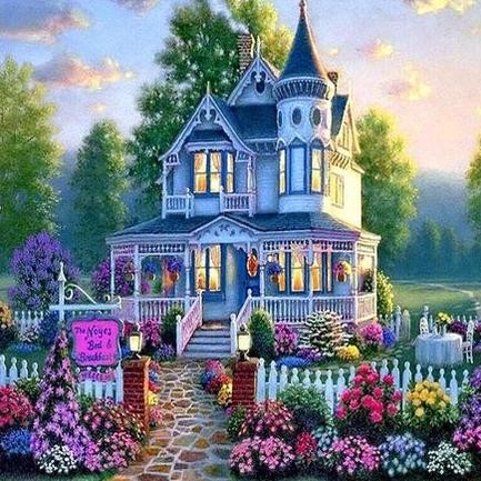 

DIY Full Drill Diamond Painting - 5D The Noyes Villa Stitch Kit AST