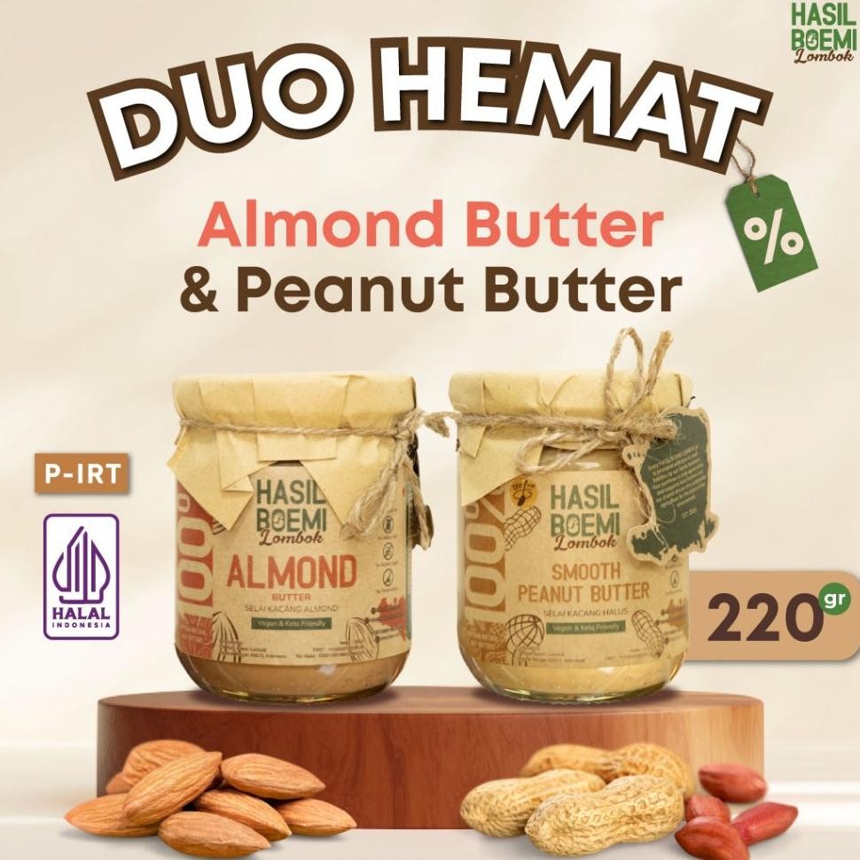 

Duo Hemat Almond Butter Peanut Butter