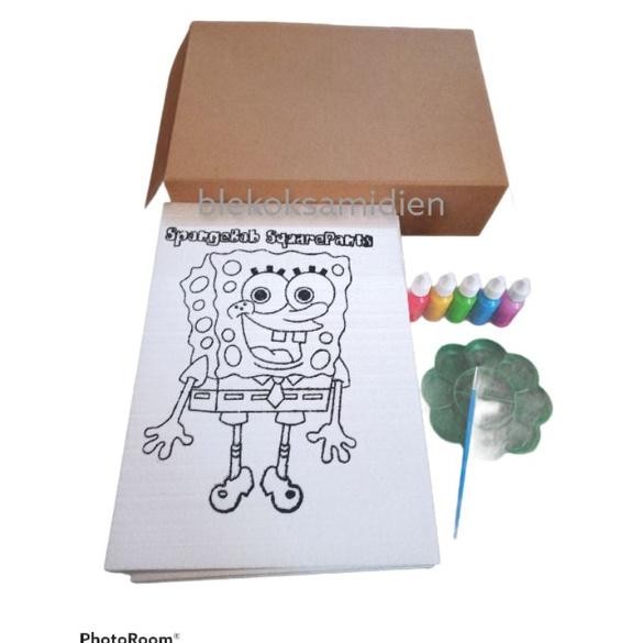 

paket mewarnai styrofoam gambar isi 6 karater AST