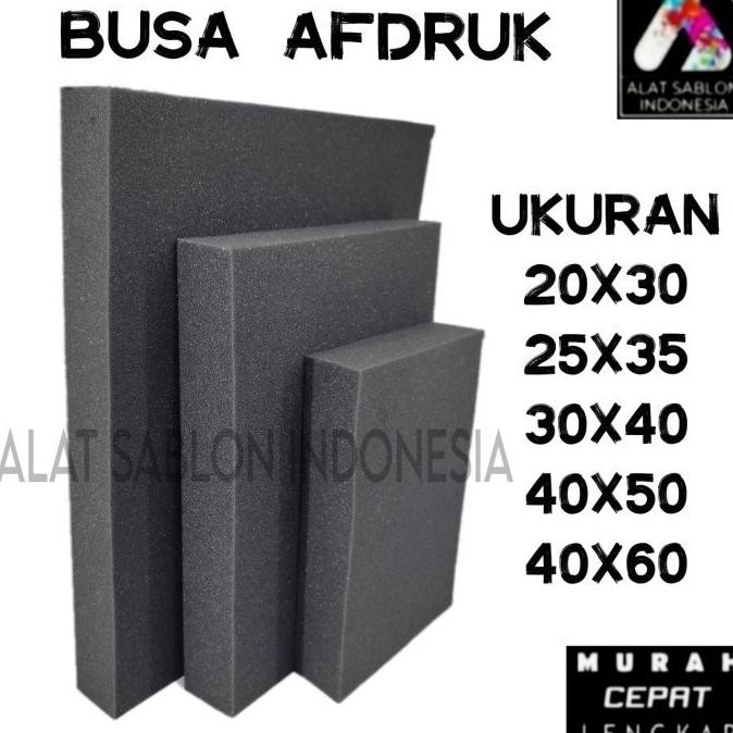 

BUSA AFDRUK SCREEN SABLON WARNA HITAM 45X65 AST