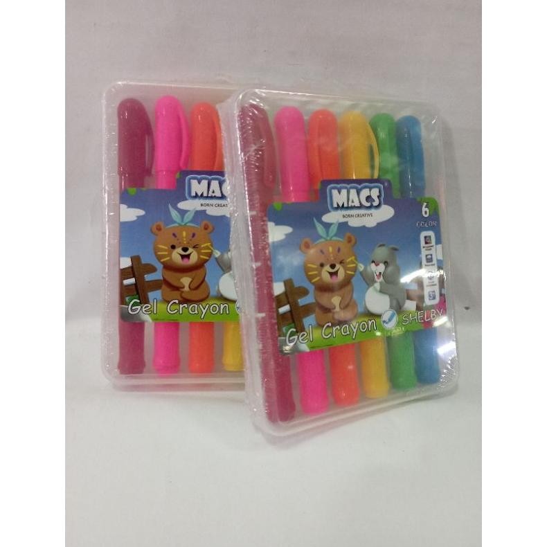 

MACS GEL CRAYON SHELBY 6+6=12 / 2 set AST