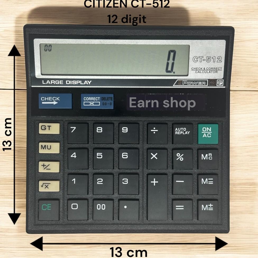 

KALKULATOR DAGANG 12 DIGIT CT-512 CALCULATOR AST