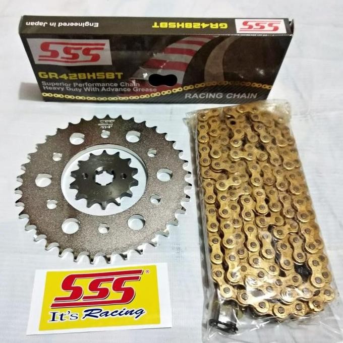 Gear set SSS Vixion rantai HSBT