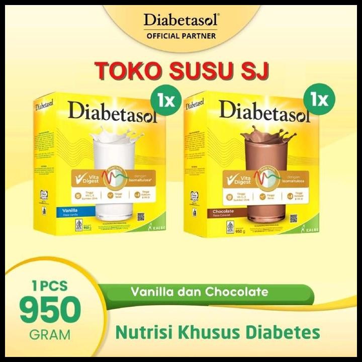 

Terlaris Diabetasol Vanila Coklat 950 Gram/1Kg/950Gr/Vanilla Bebas Gula Bebas Gula/Dulu 1Kg 1000 Gram 1000Gr Good Quality