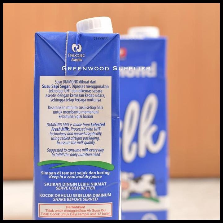 

Terlaris [Karton] Susu Uht Diamond Full Cream 1 Liter Good Quality