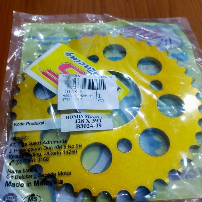 GEAR SET SSS 428H RANTAI GOLD CB150R MEGAPRO TER VERZA CBR150R