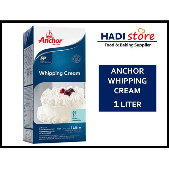 

Terlaris Anchor Whipping Cream 1 Liter 1Lt 1Ltr Good Quality