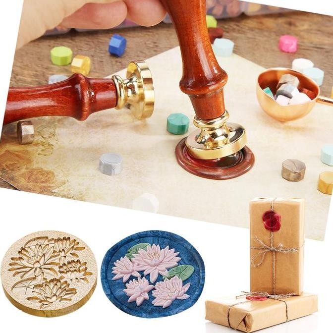 

Terlaris Sealing Wax Stamp with Wood Handle - Flower Series SALE