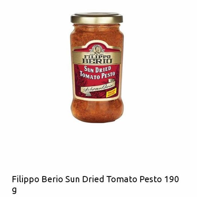 

Terlaris Filippo Berio Sun Dried Tomato Pesto 190 g SALE