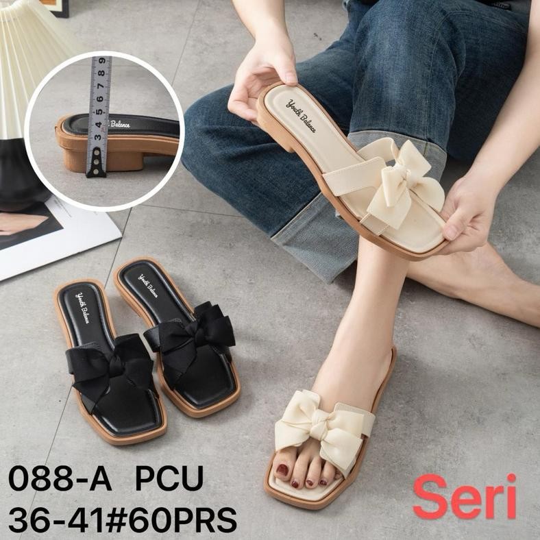 Sandal 8 Fashion Karet Slip On pita TREND WANITA Import