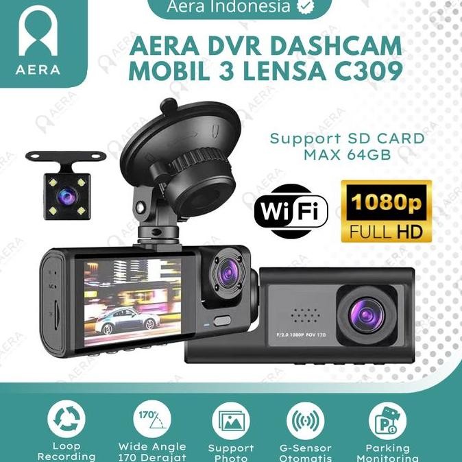 Tersedia AERA Dvr Dashcam Mobil C309 | Kamera Dvr Mobil | Dashcam Mobil