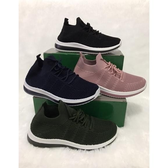 Sepatu slipon rajut YIBERLY 4warna sz 36-40