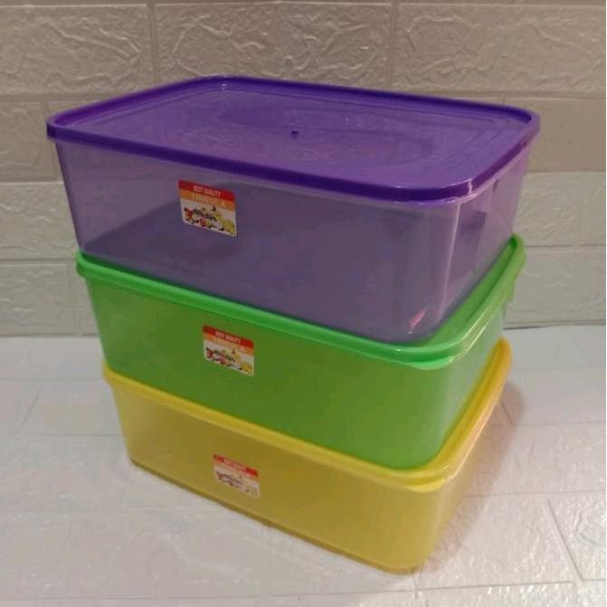 3 Pcs Food Box  /Tempat Donat/Tempat Sosis,Sate/ Kotak Makan 3500 Ml ( 3,5 L)