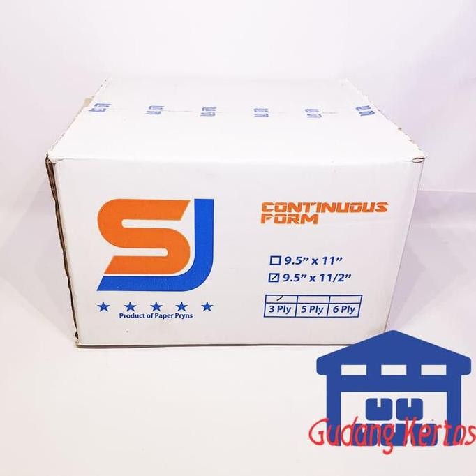 

TERMURAH - CONTINUOUS FORM 9.5 X 11/2 3PLY SJ STANDAR PRS - BAGI 2