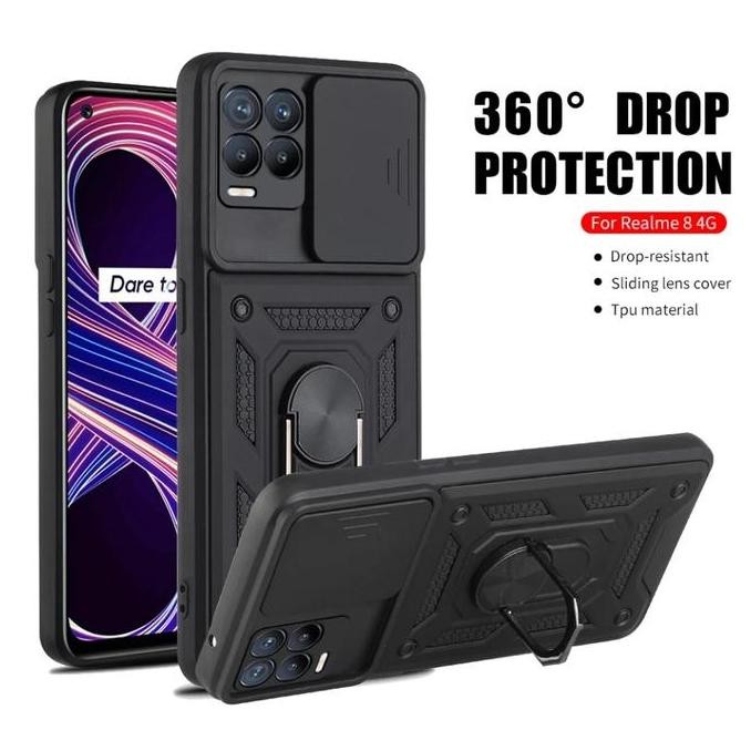 Tersedia Robot Case Realme 5 5i 5s 8 8i Pro 4G 5G Casing Cover Pelindung Kamera