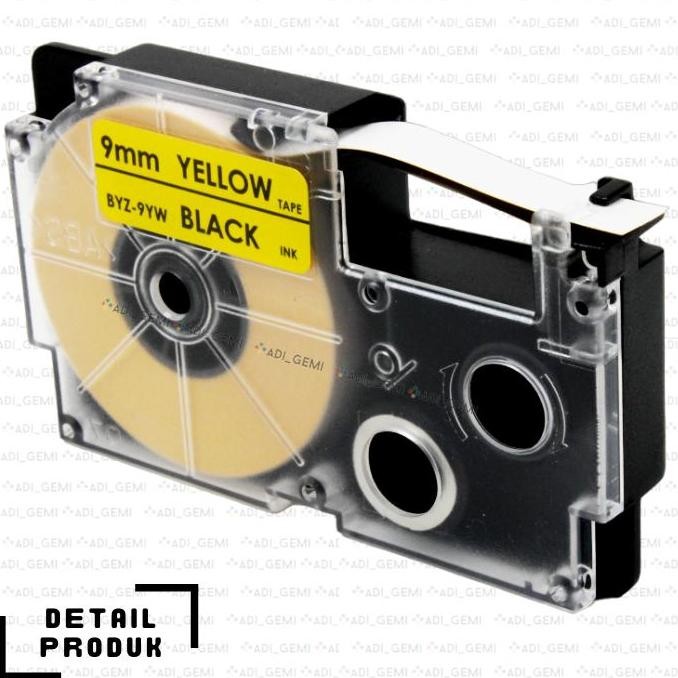 

Compatible Tape Cartridge Casio Byz-9Yw Black On Yellow 9Mm X 8M New Stok