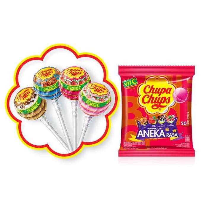 

Chupa Chups Lollipops Classic 10.5G - Permen Lolipop (1 Box)