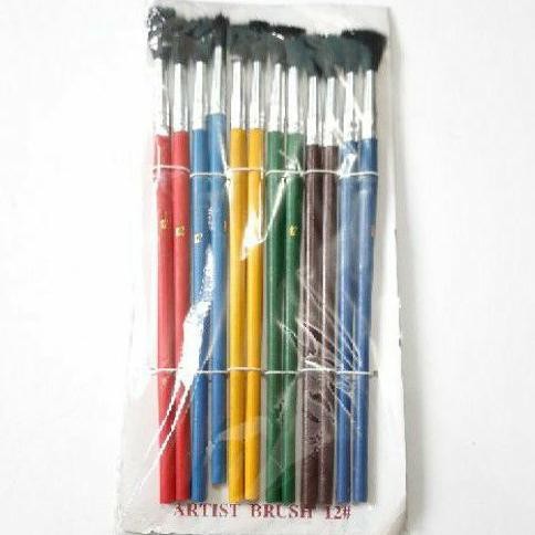 

Kuas Cat Air Nomor 12 / Kuas Lukis Harga Per Lusin (E5160) AST