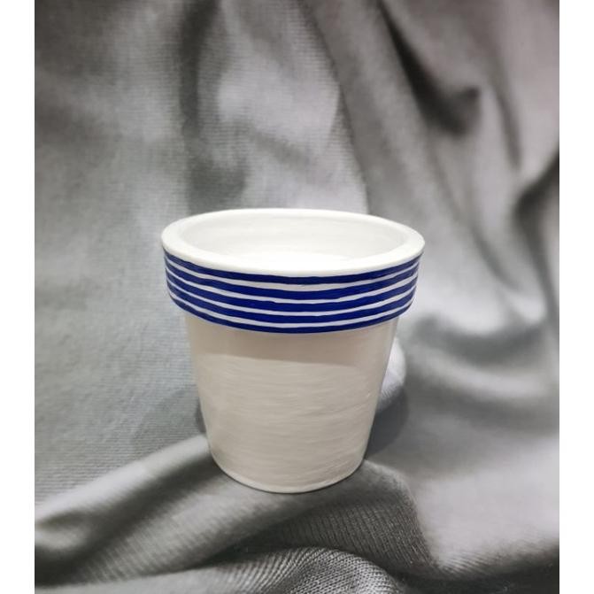 

TERMURAH Pot Lukis Terakota/ Pot Terracotta/ Pot Gerabah/ Pot Tanah Liat dia 8 cm AST