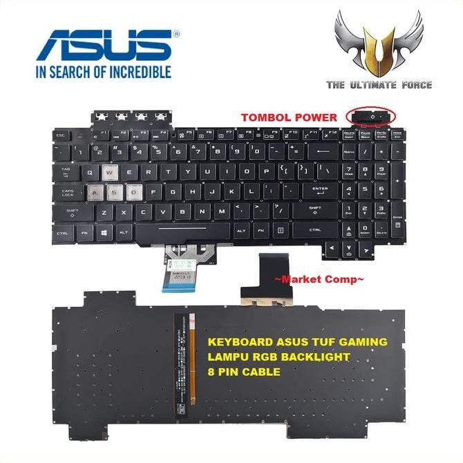 TERMURAH - Keyboard Asus TUF FX505DT FX505DD FX505DU FX505DV FX505 FX505DY Gaming