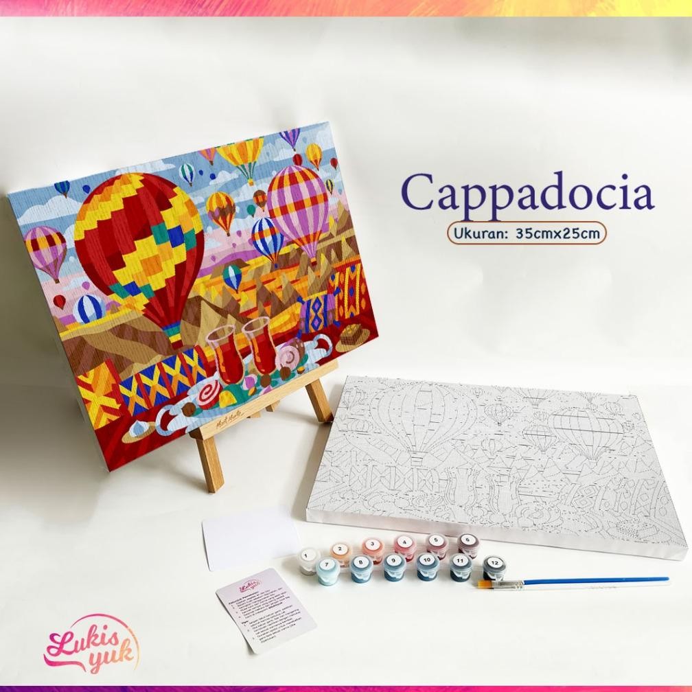 

Cappadocia - Paint by Numbers Kit - 35x25cm - Cat Akrilik - Kanvas Lukis - by LukisYuk AST