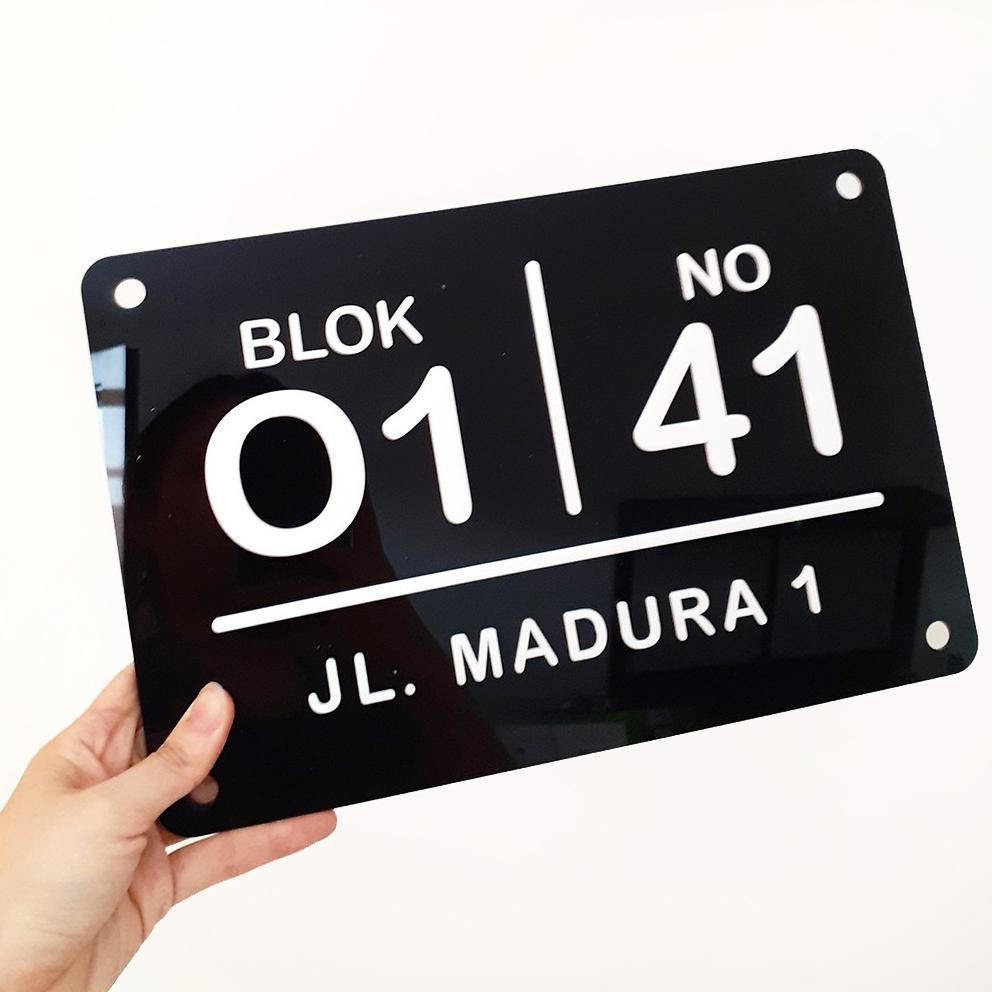 

Nomor Rumah Acrylic 30x20cm (07) AST