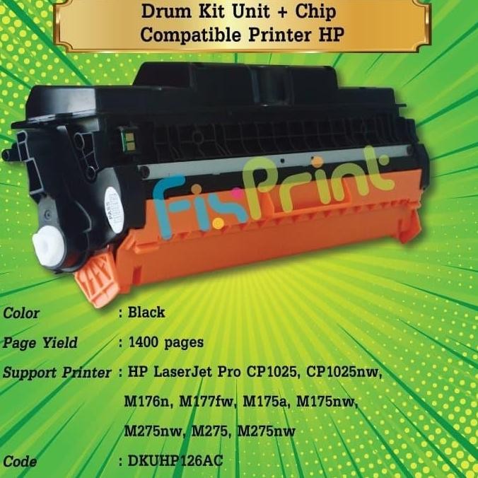 Drum Kit Unit 126A Ce314A Printer Cp1025Nw Pro Mfp M176N M177Fw New Stok