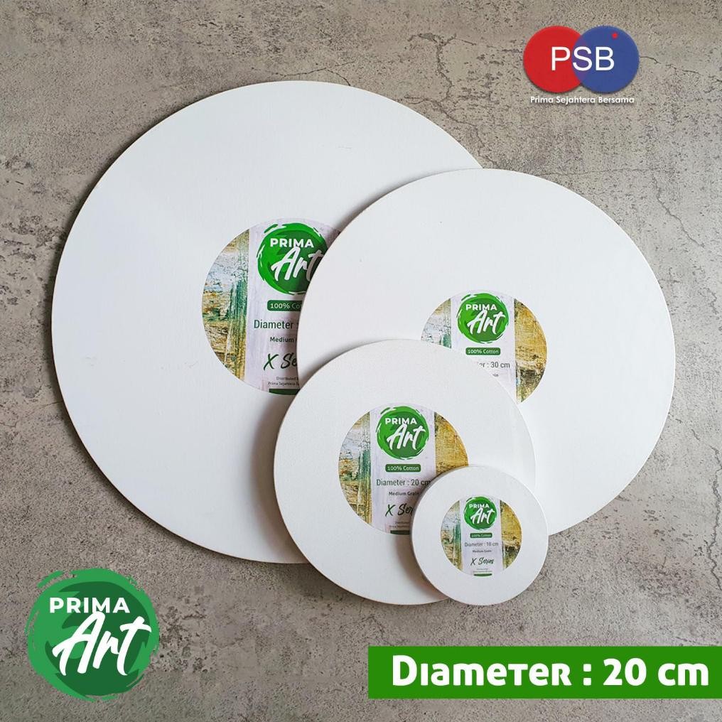 

Kanvas Lukis Lingkaran Prima Art Diameter 20 cm / Kanvas Round 20 cm AST