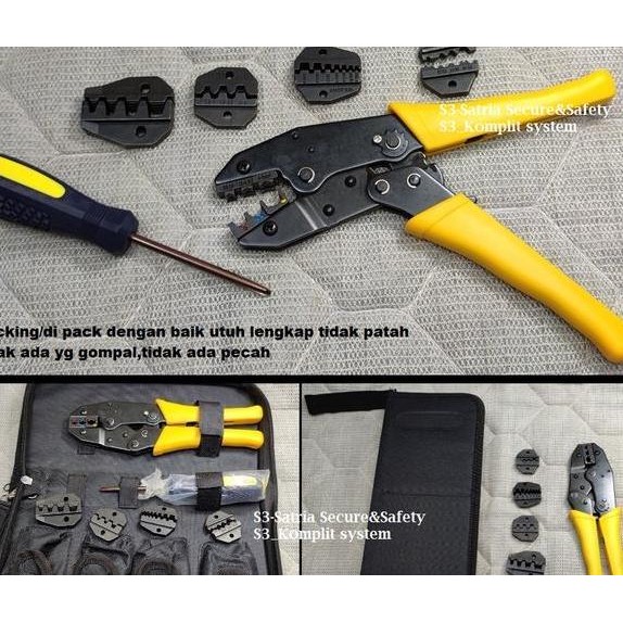 Krimping Schoen Kecil Besar 1 Set Tang Crimping Skun Pres Bulat O Y