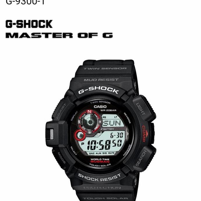 Promo Paket Strap Bezel G-Shock G-9300-1 G 9300 Casio Original