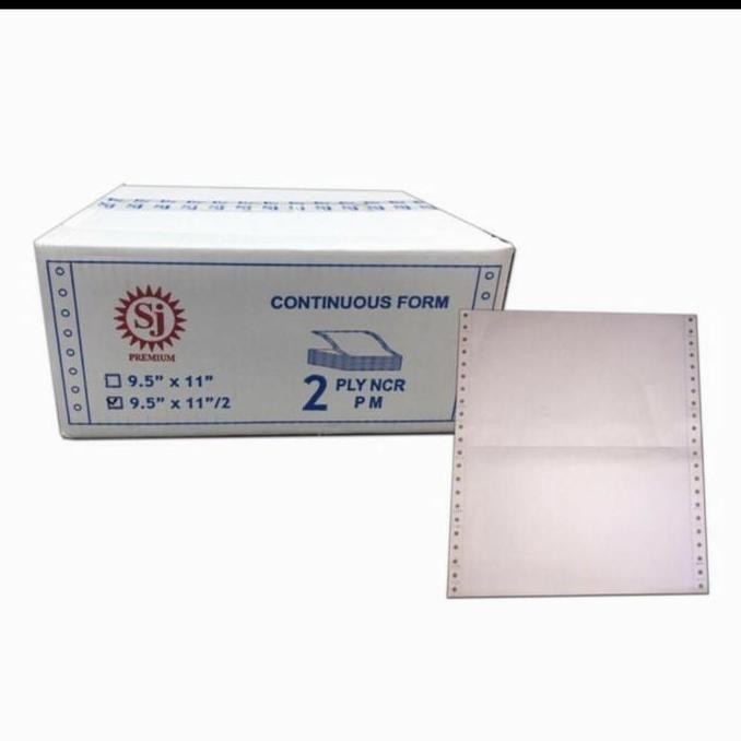 

TERMURAH - kertas continuous form SJ 95 X 11/9.5 X 11.2 2 PLY KHUSUS GOJEK YA