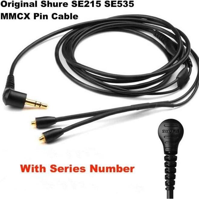 TERLARIS - Original Shure Se215 Se535 MMCX Pin Detach Cable With Seires Number