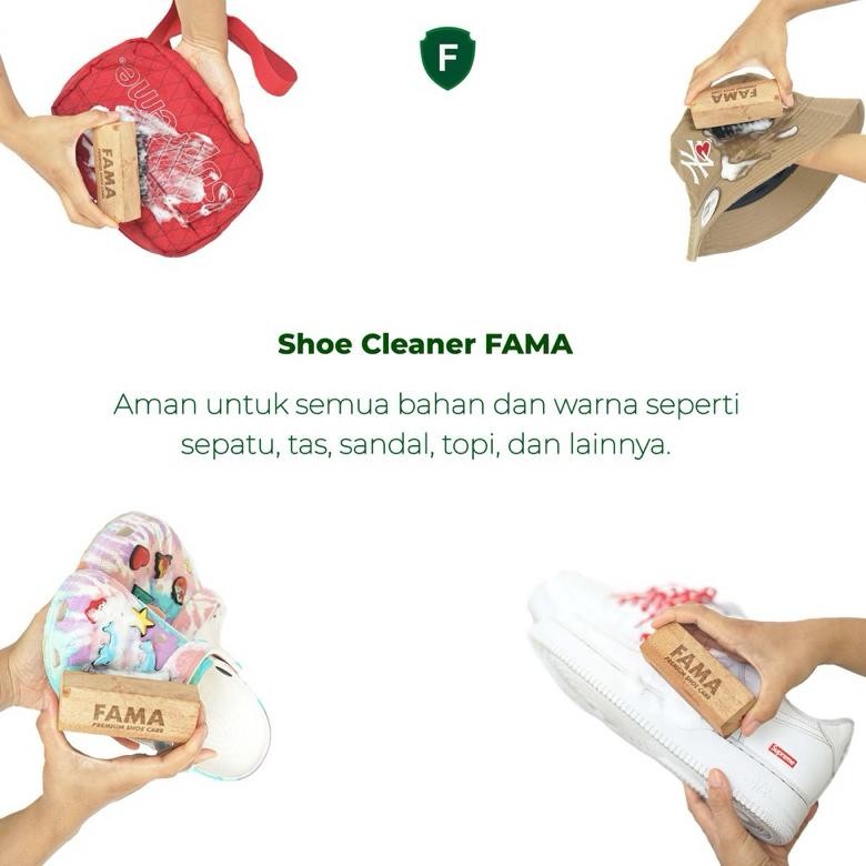 FAMA-Paket SUEDE KIT-pembersih suede-sikat suede-penghapus suede-foam cleaner sepatu-suede eraser-sh