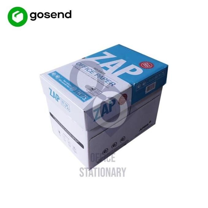 

Kertas HVS Folio F4 75gr ZAP Copy Paper 1 Karton Khusus GOSEND