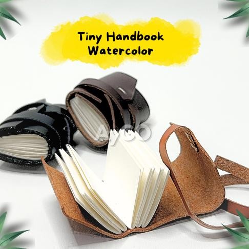 

Tiny Mini Handbook WaterColor Travel Friendly AST