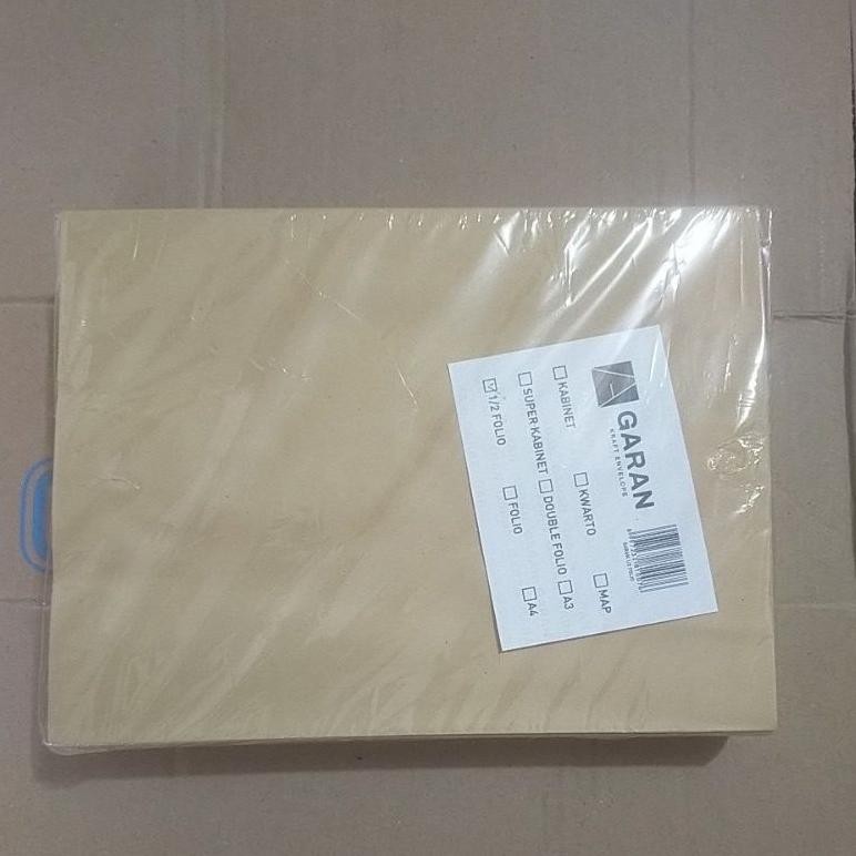 

Amplop Coklat 1/2 Folio Garan (100 pcs) AST