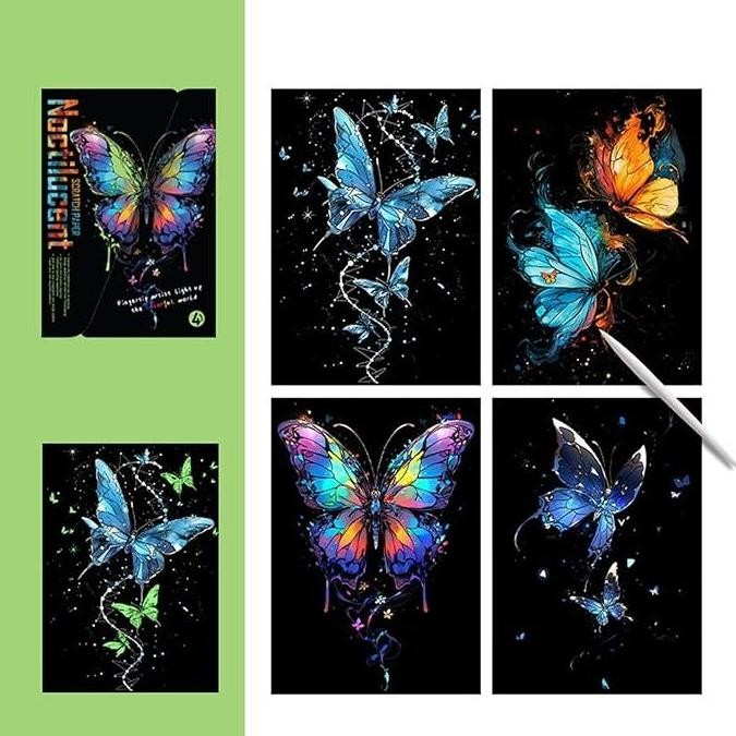 

Scratch Paper Noctilucent Lukisan Gores DIY // Magic Painting AST