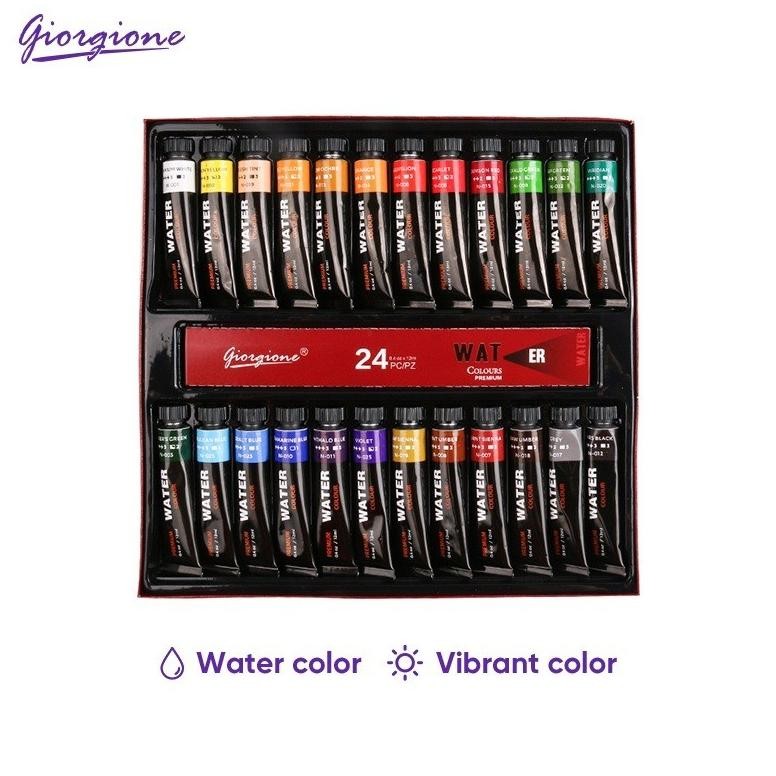

Giorgione 24 Warna Cat Akrilik Set Perlengkapan Seni Siswa 12ml Cat AST