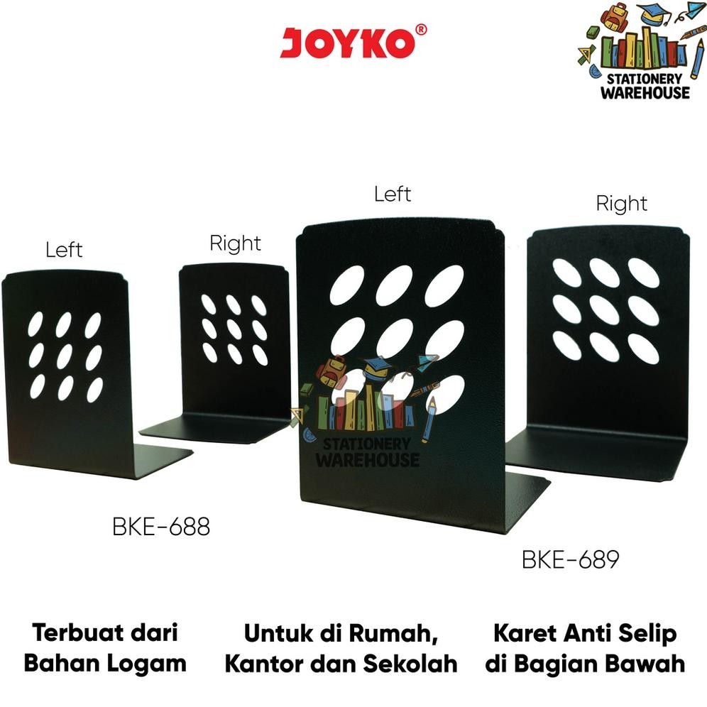 

Sandaran Penahan Pembatas Buku Book End Joyko BKE-688 BKE-689 AST
