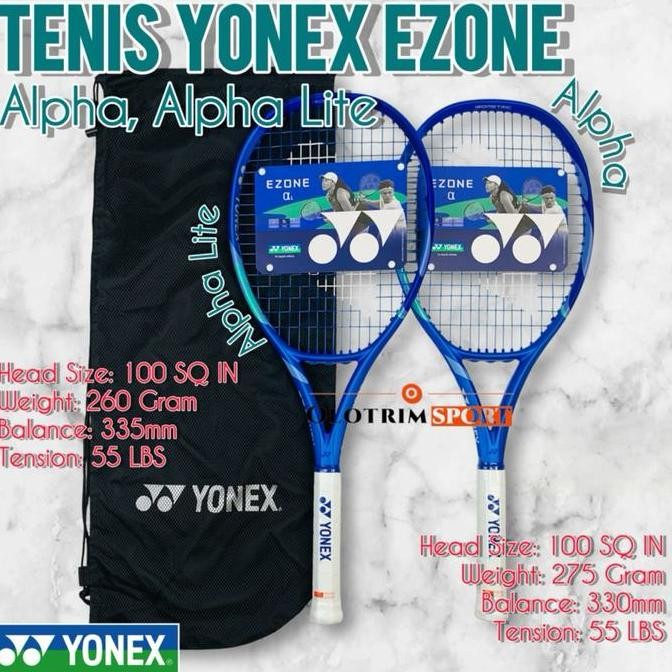 Raket Tenis YONEX EZONE ALPHA ALPHA LITE Tennis Racket ALFA Tennis ORIGINAL