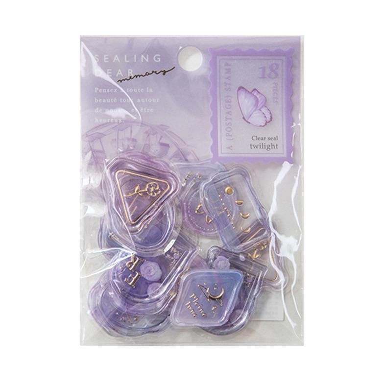 

(7F) wax seal imitation warna pastel decor journaling 3D sticker scrapbook 2 AST