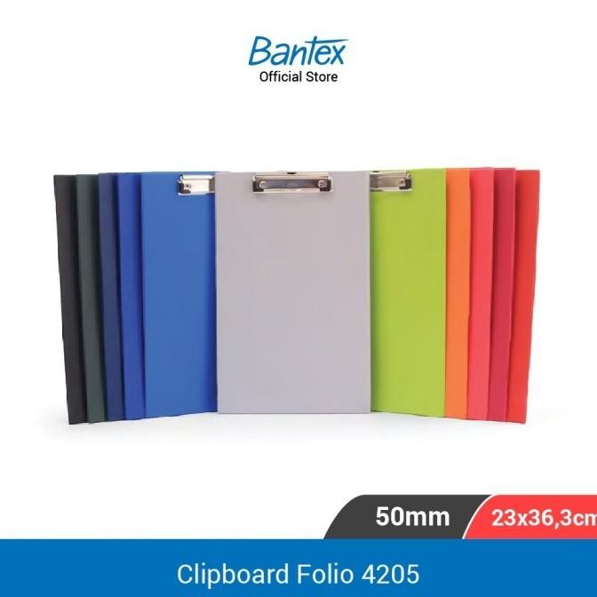 

Bantex Clipboard / Papan Jalan / Papan Ujian Folio / F4 Multicolour # 4205 (pcs) AST