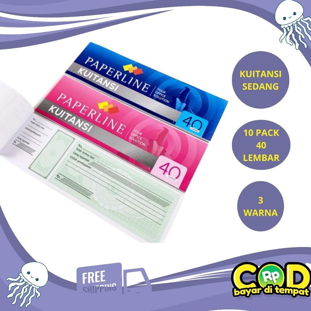 

Kwitansi Pembayaran /kwitansi Sedang / 1 Pack 10 PCS AST